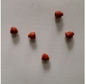 High-temperature vacuum pad red / black miniature 
