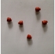 High-temperature vacuum pad red / black miniature 